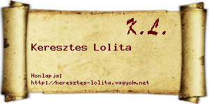 Keresztes Lolita névjegykártya
